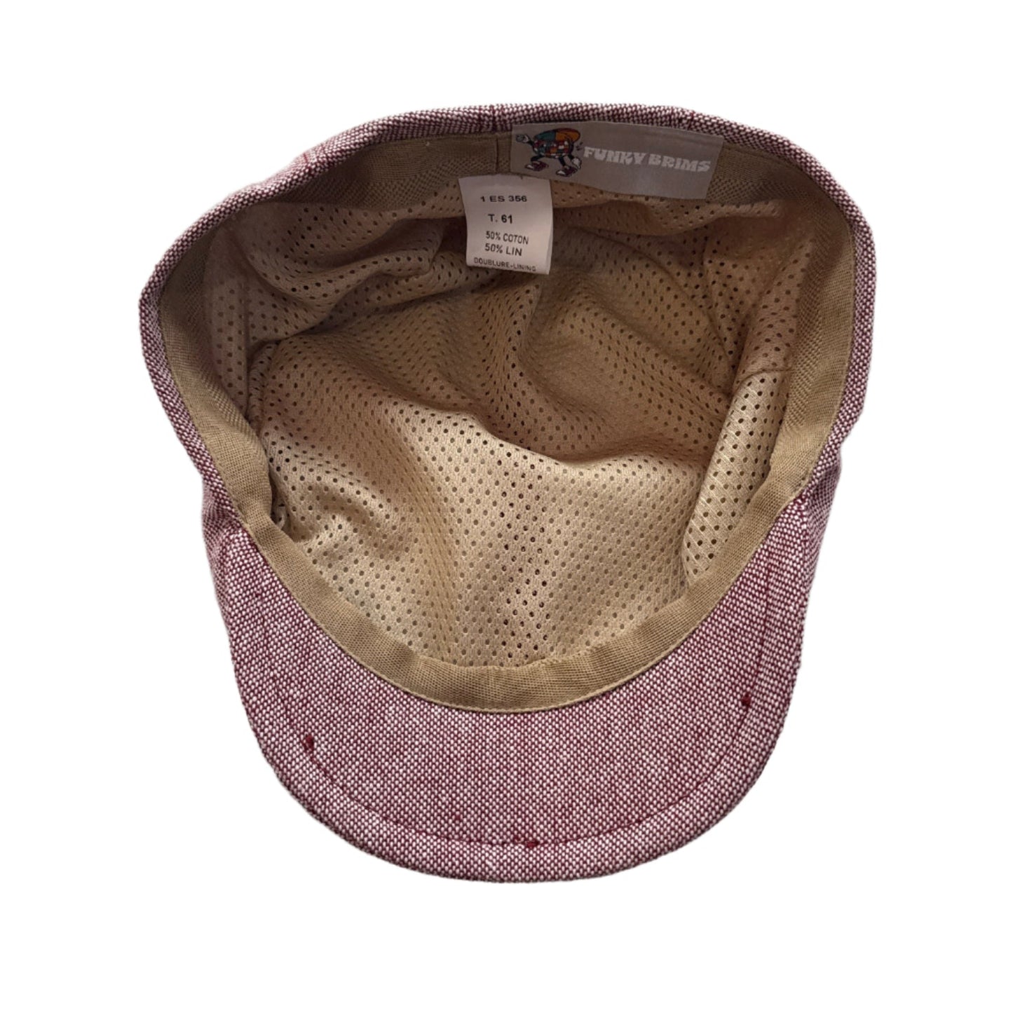 The "Red Mesh" Lightweight Summer Flat Cap by FunkyBrims