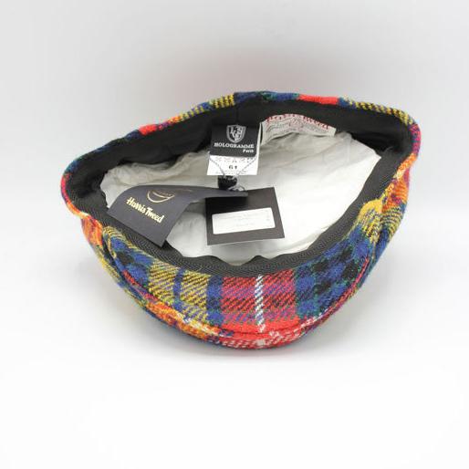 The "Vibrant Scotsman" - Harris Tweed Tartan Flat Cap by Hologramme Paris