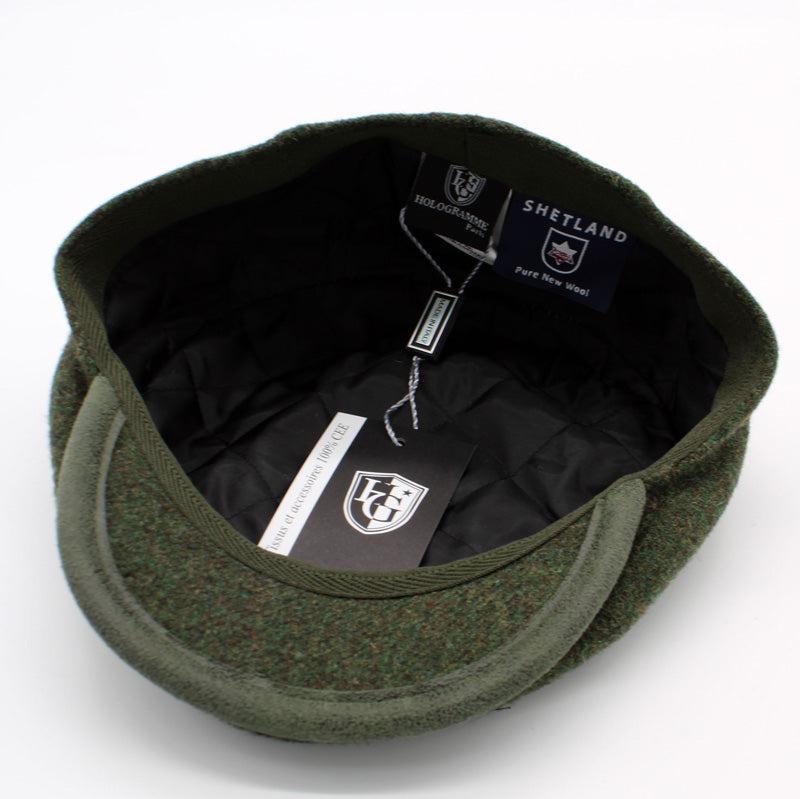 The "First Class Green" Flat Cap by Hologramme Paris