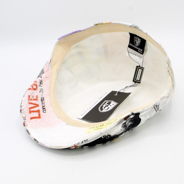 The Showtime! - Day Linen Flat Cap by Hologramme Paris