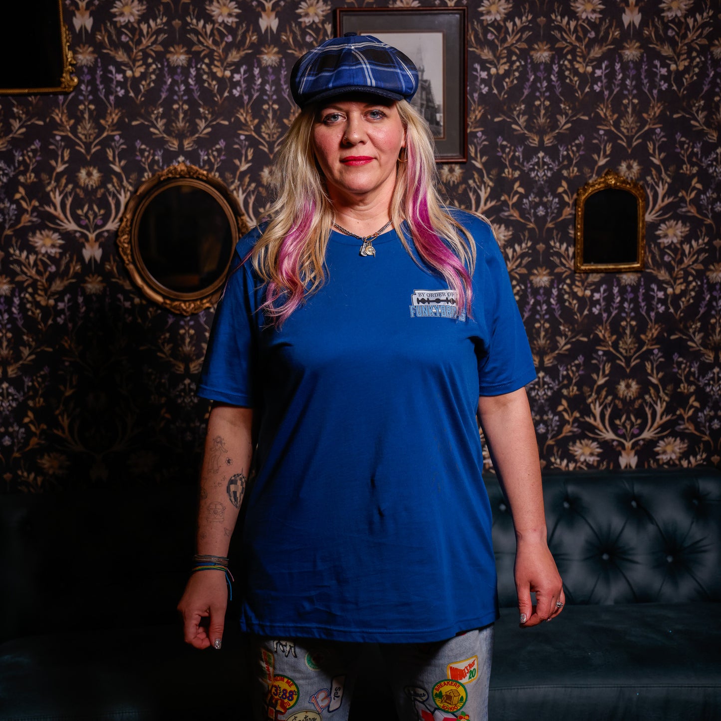 Shelby Co Unisex Tee Shirt by Hales Speed Shop x FunkyBrims - Blue