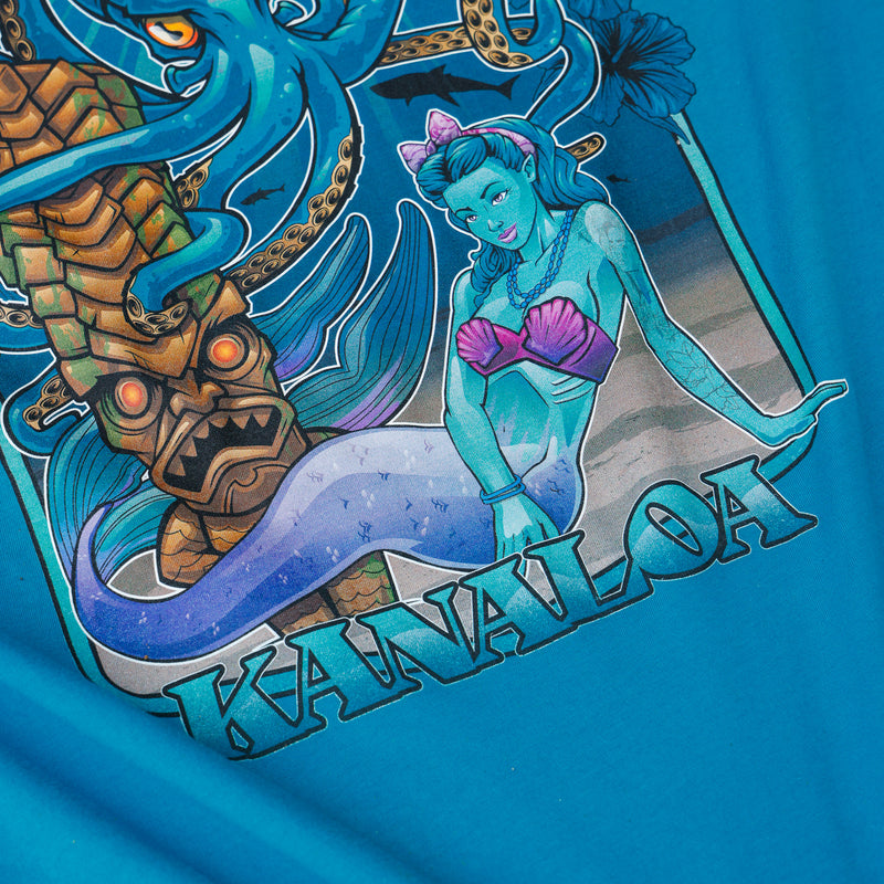Kanaloa Unisex Tee Shirt by Hales Speed Shop - Marine Blue