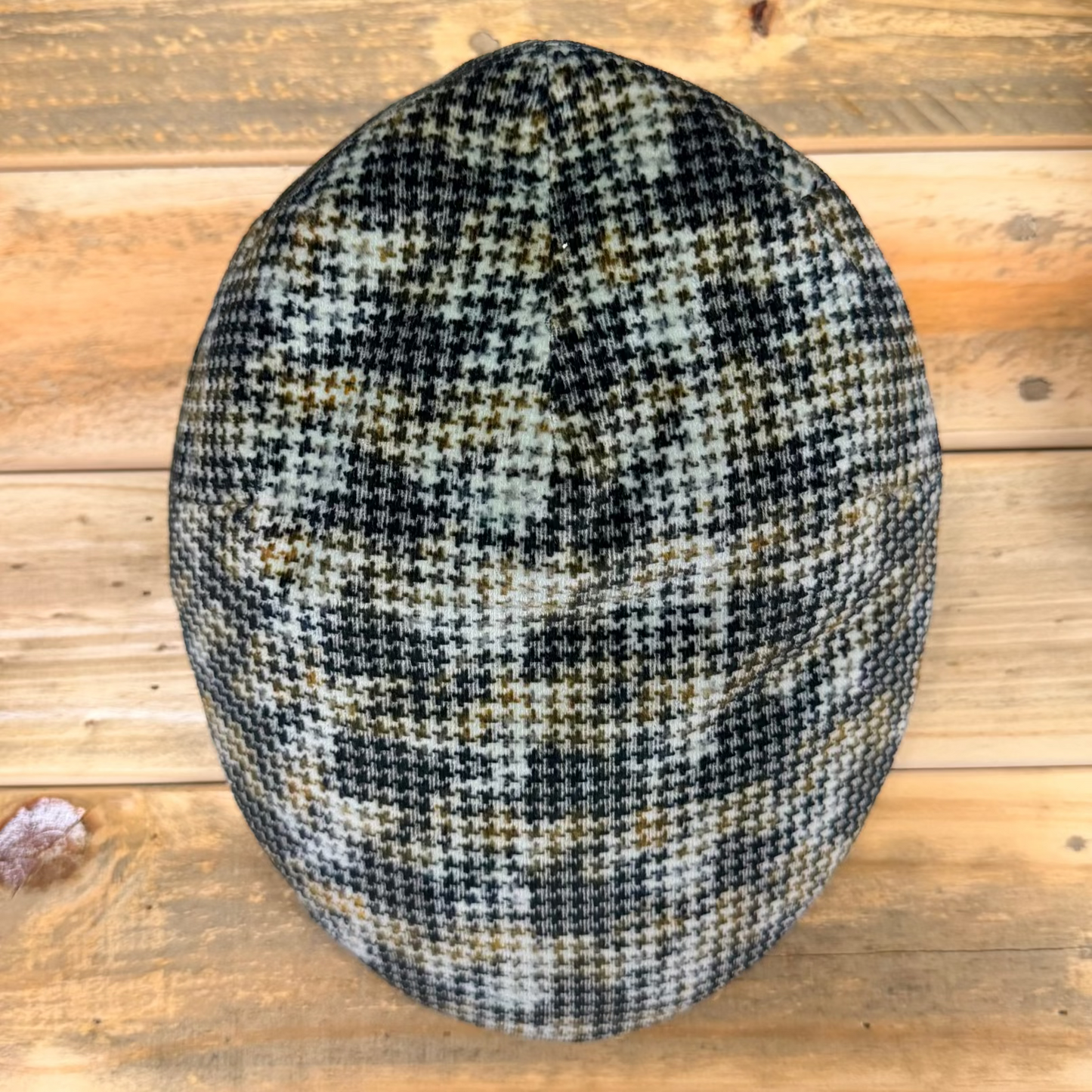 Alfonso D'est Marbled Houndstooth Flat Cap 47643
