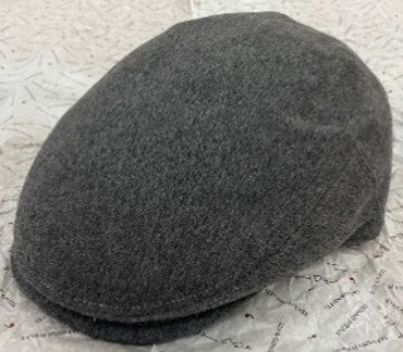 Alfonso D'Este Medium Gray 100% Cashmere Flat Cap 49727