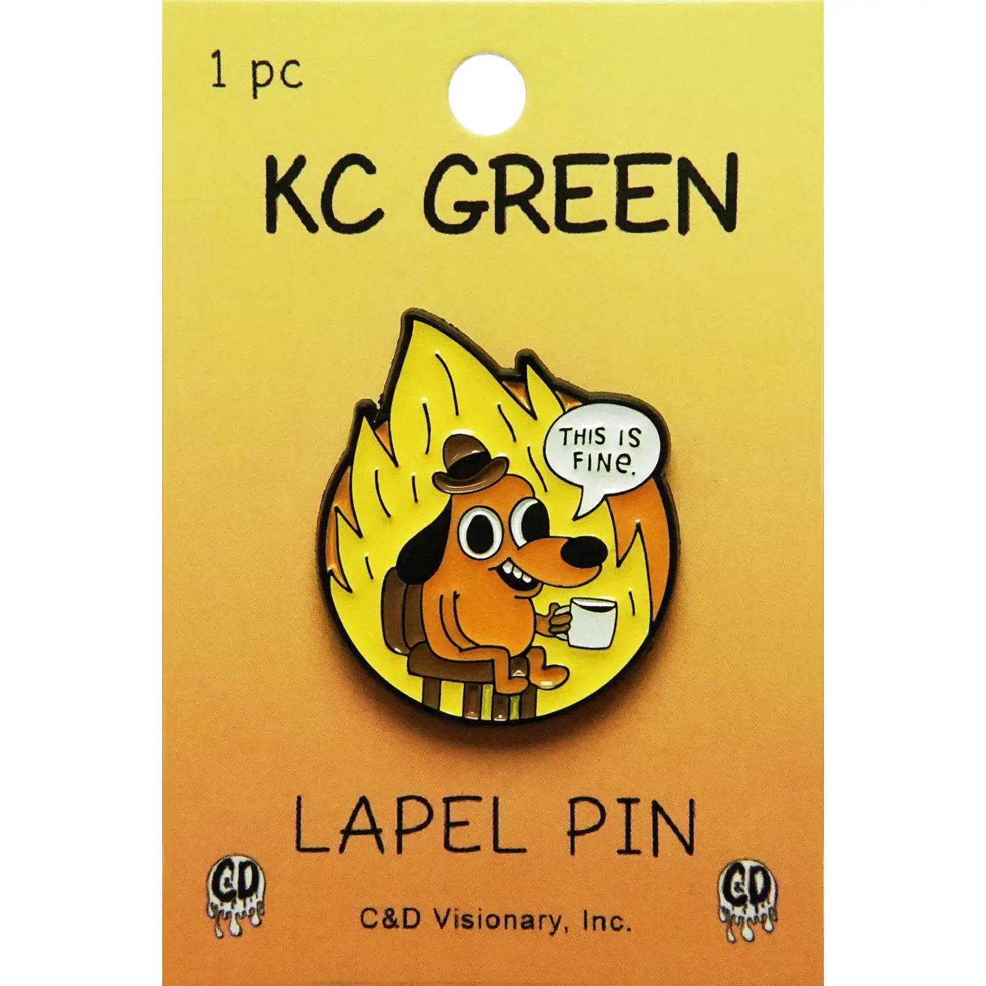Dumpster Fire Enamel Pin