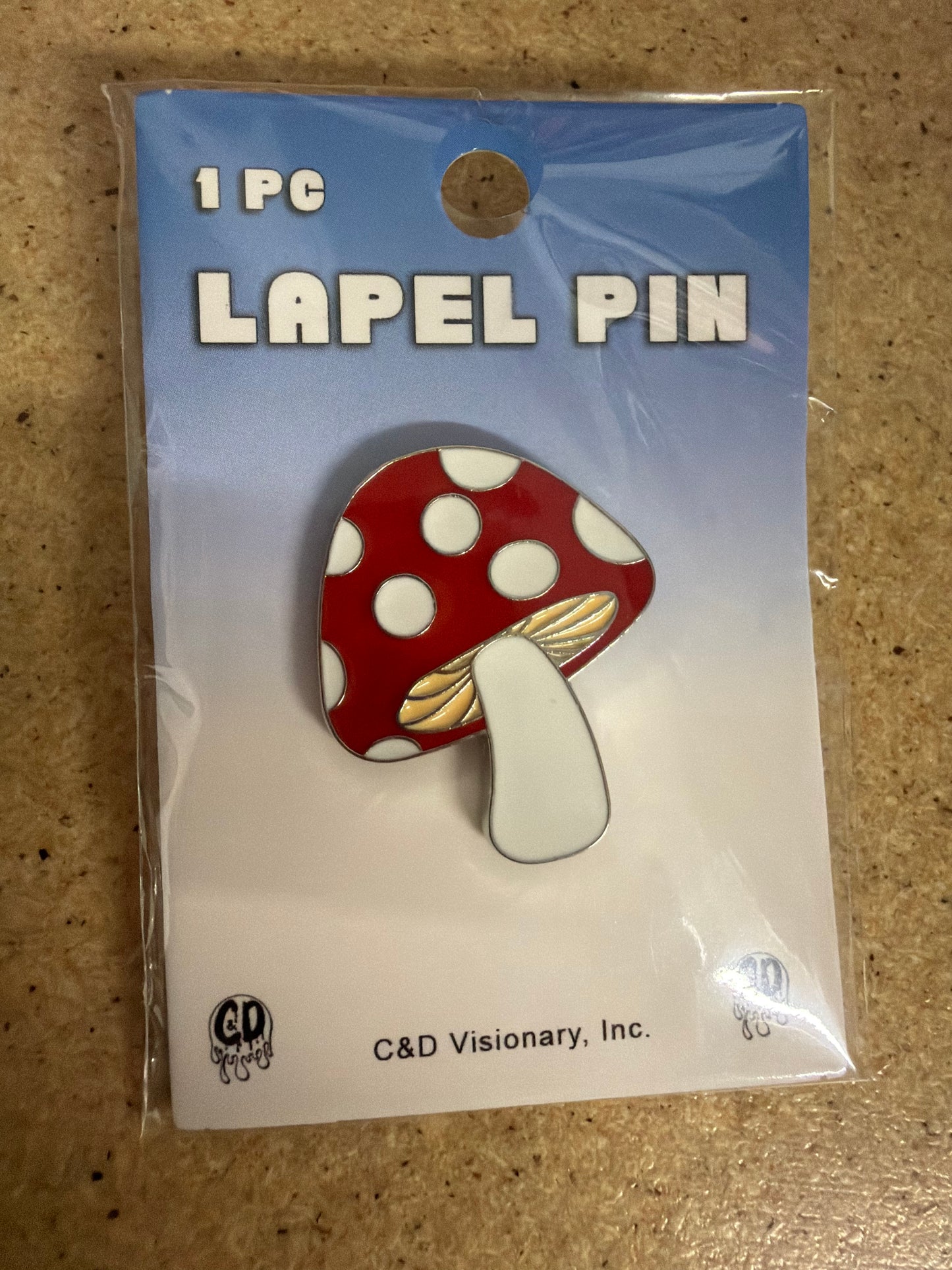 Red Mushroom Enamel Pin