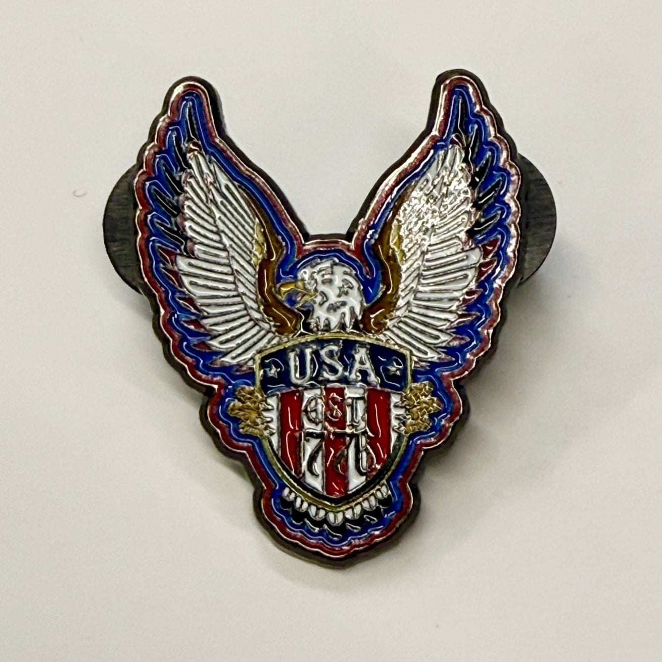 EST 1776 Cruiser Enamel Cap Pin –Hales x FunkyBrims American Eagle Pin