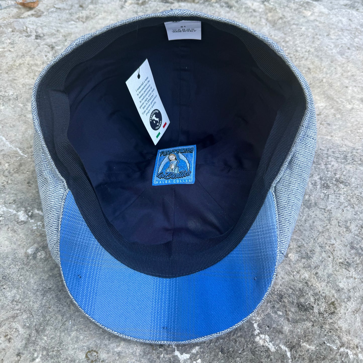 La Basilica "Summer Blue Tommy" Newsboy Hales Speed Shop X FunkyBrims Collab (with Disco Shelby Pin)