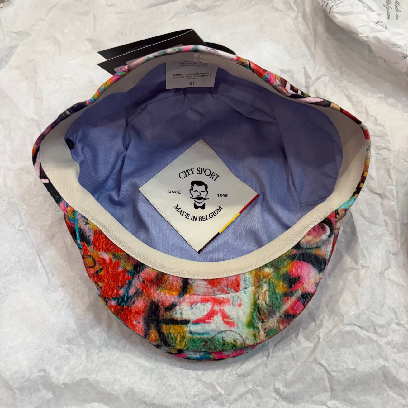 The Graffiti Pop Split Panel Flat Cap by City Sport for FunkyBrims