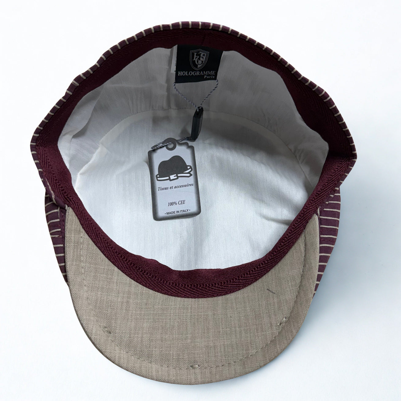 The "Coastline" Plum Purple Pub Cap by Hologramme Paris at FunkyBrims