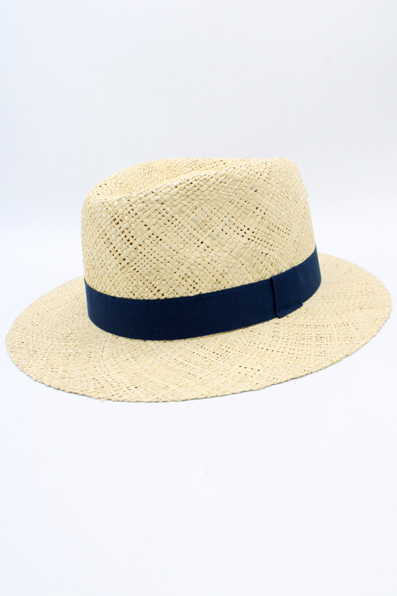 Blue Straw Hat by Hologramme Paris