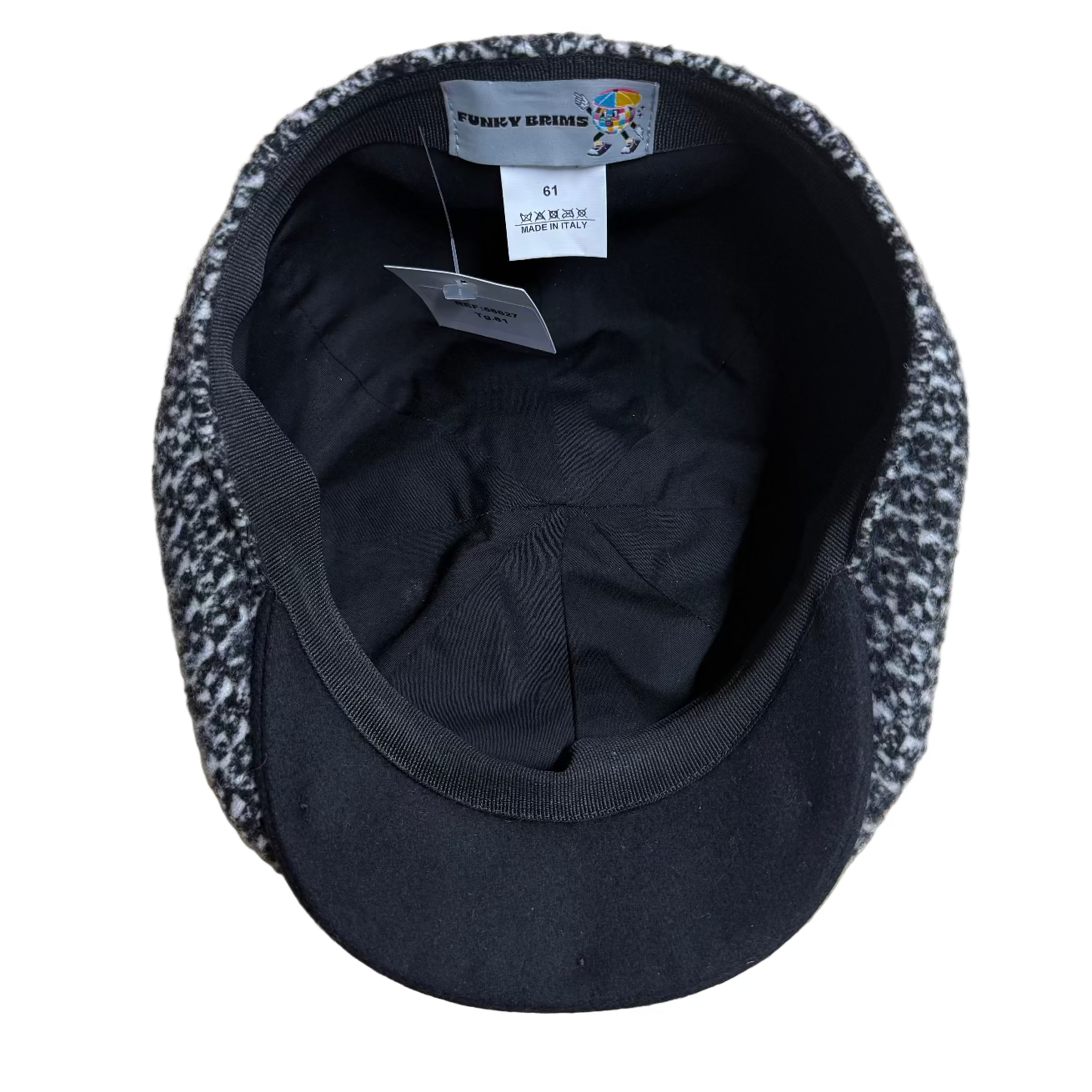 The "Tuxedo" Italian Tweed Newsboy Cap by FunkyBrims