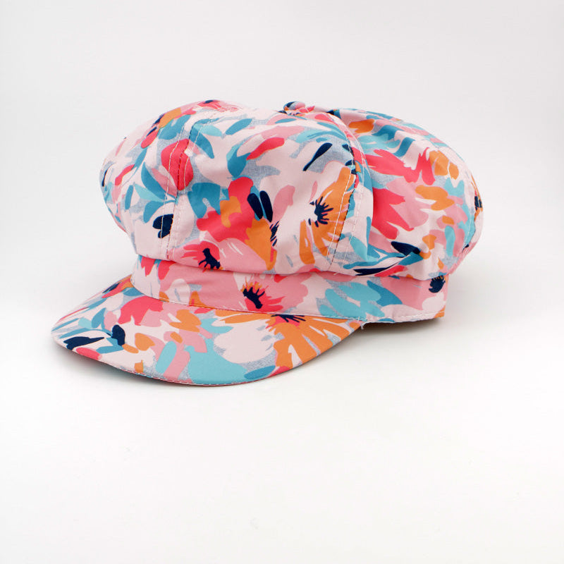 Women's Summer Floral Caps by Hologramme Paris