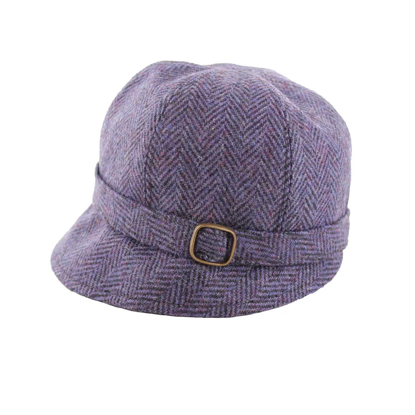 Women's "Purple Reign" Wool Flapper Cap by Mucros Weavers at FunkyBrims