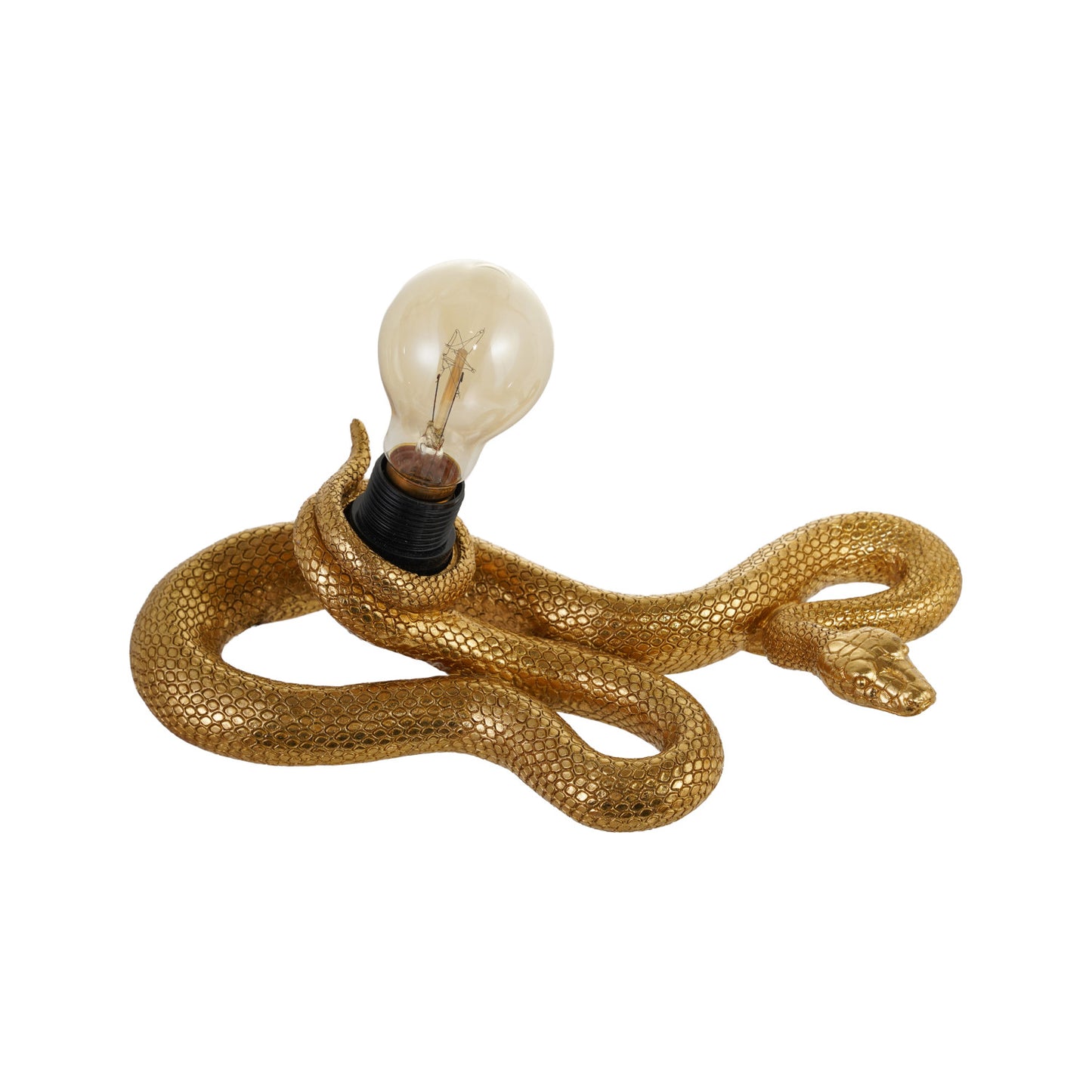 Resin Snake Shaped Lamp with Inline Switch