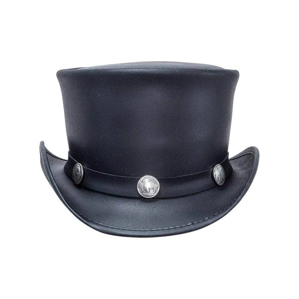 El Dorado Buffalo Nickel Leather Top Hat