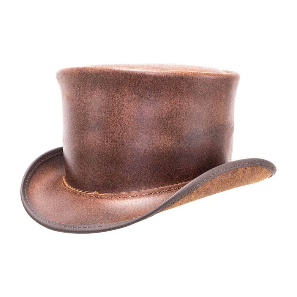 El Dorado Brown Leather Top Hat