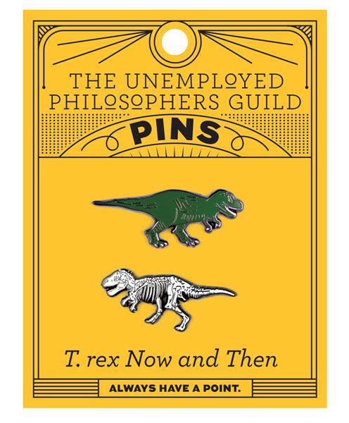 T. Rex Now & Then Enamel Pin