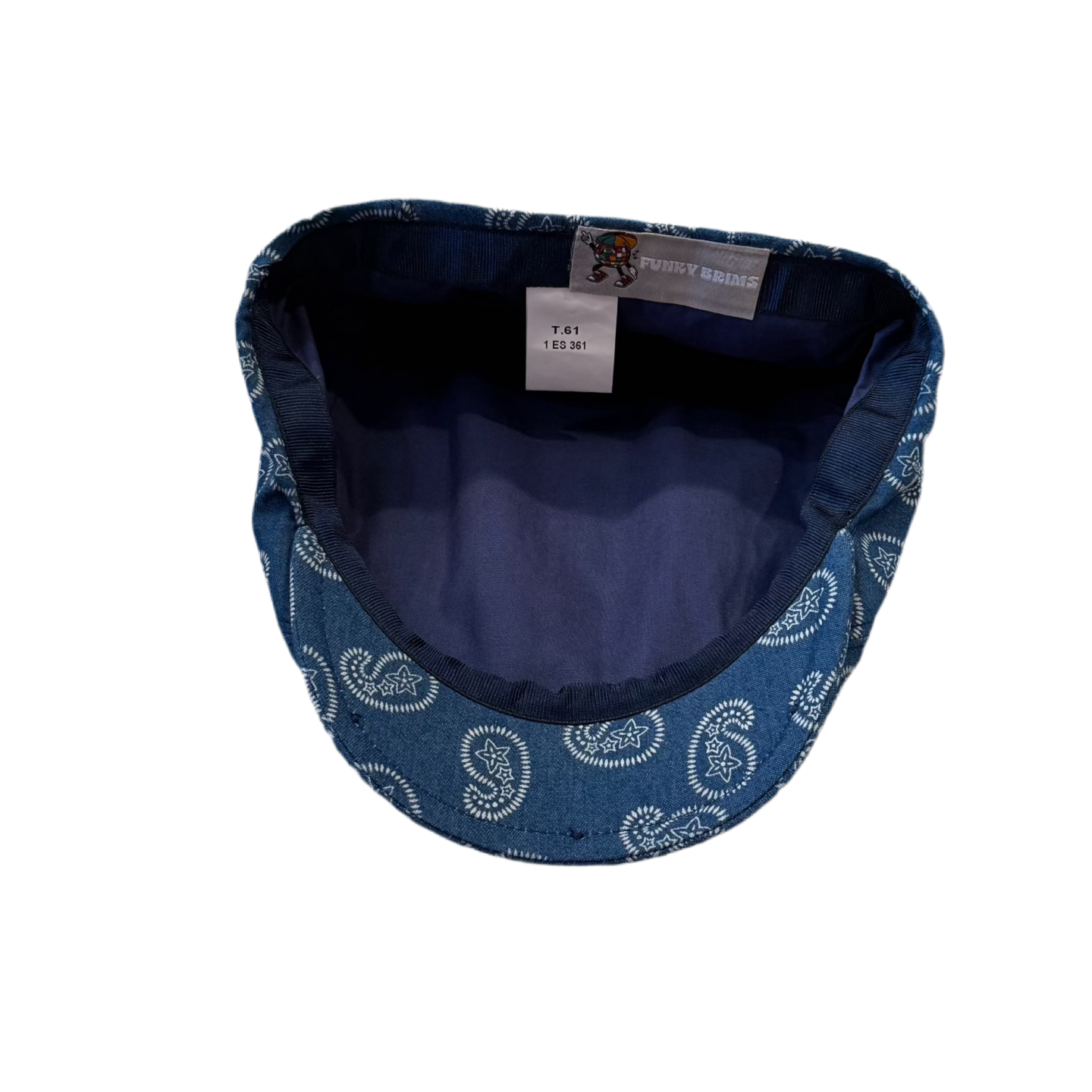 The "Blue Star Paisley" Lightweight Summer Flat Cap by FunkyBrims