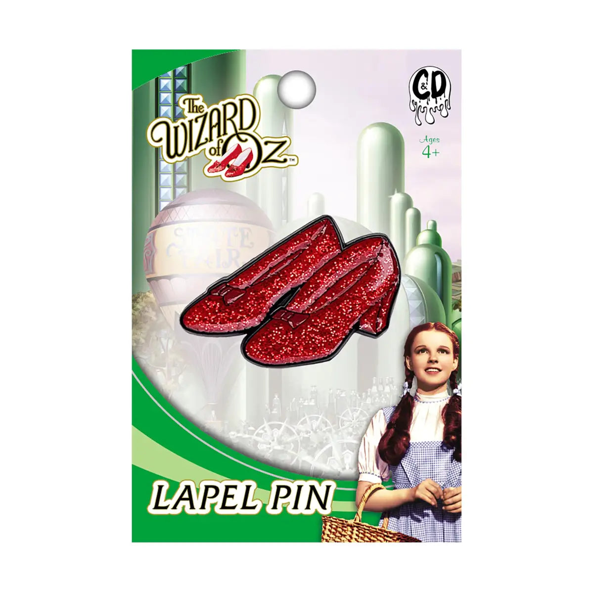 Wizard of Oz Ruby Slippers Enamel Pin