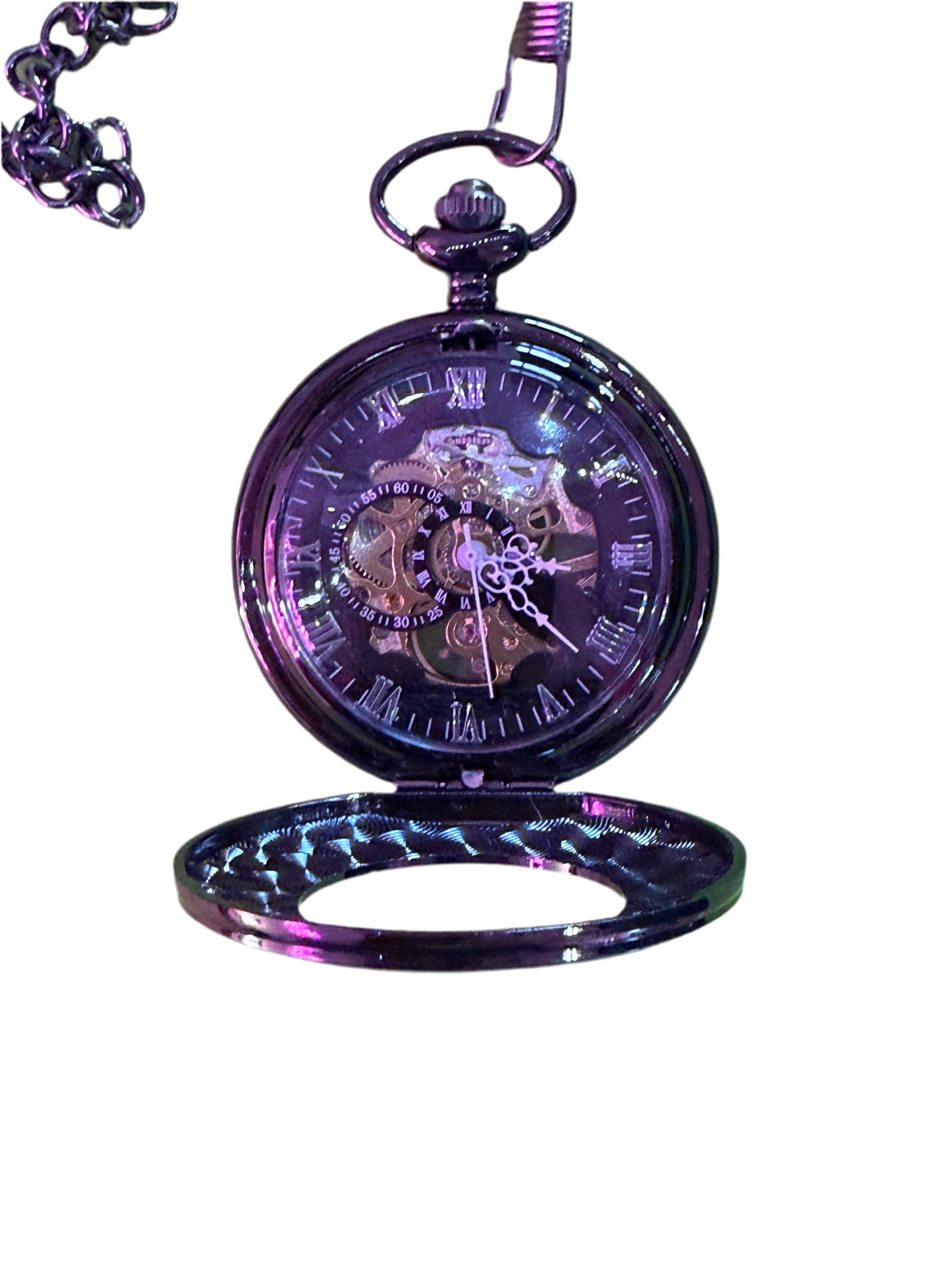 The Black Scroll Pocket Watch