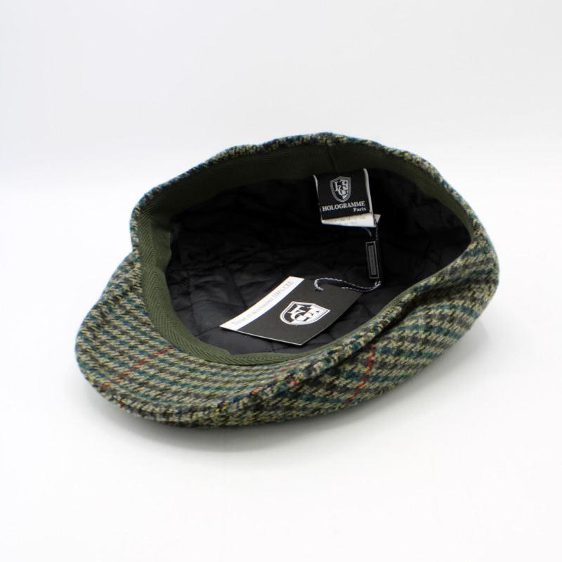 The "Holiday Houndstooth" Flat Cap by Hologramme Paris