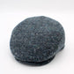 The "Blue Fleck Herringbone" Flat Cap by Hologramme Paris