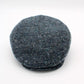 The "Blue Fleck Herringbone" Flat Cap by Hologramme Paris