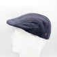 Blue Leather Pub Cap made in Italy at FunkyBrims.