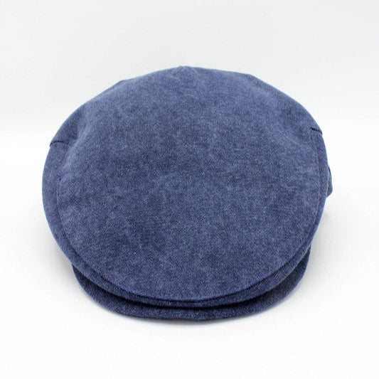 The "Bootlegger" - Denim Summer Flat Cap by Hologramme Paris