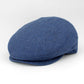 The Duke - Indigo Blue Flat Cap by Hologramme Paris for FunkyBrims