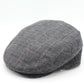 The "Matrix" - Gray with Purple Flat Cap by Hologramme Paris