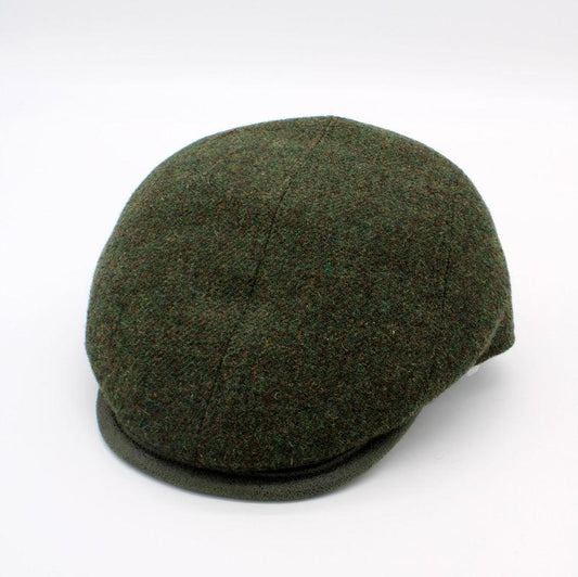 The "First Class Green" Flat Cap by Hologramme Paris