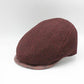 The "First Class Burgundy" Flat Cap by Hologramme Paris