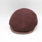 The "First Class Burgundy" Flat Cap by Hologramme Paris