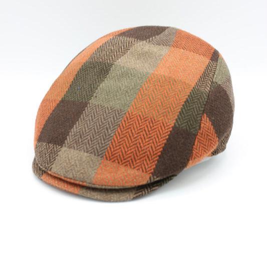 The "FunkyBrims Fall Tweed" Flat Cap by Hologramme Paris