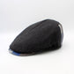 The "RainRunner" - Black Water Repellent Flat Cap by Hologramme Paris