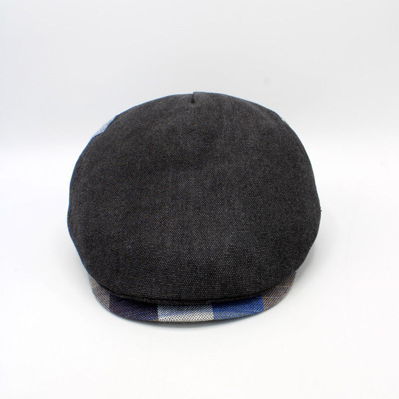 The "RainRunner" - Black Water Repellent Flat Cap by Hologramme Paris