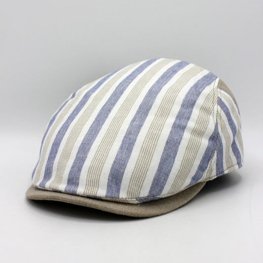 The "Summer Stripe" Flat Cap by Hologramme Paris