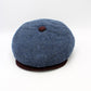 The "First Class Indigo" Newsboy Cap by Hologramme Paris