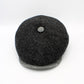 The "First Class Charcoal Gray" Newsboy Cap by Hologramme Paris