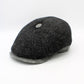 The "First Class Charcoal Gray" Newsboy Cap by Hologramme Paris