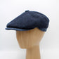 The "First Class Deep Blue" Newsboy Cap by Hologramme Paris