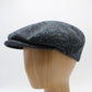 The "Navy Blue Flecks" Tweed Flat Cap by Hologramme Paris