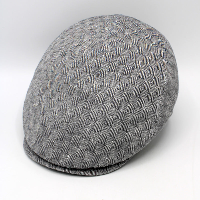 The Freshly Textured Gray Flat Cap by Hologramme Paris