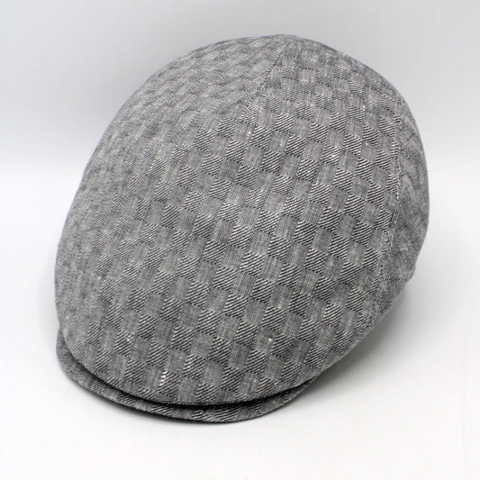 The Freshly Textured Gray Flat Cap by Hologramme Paris