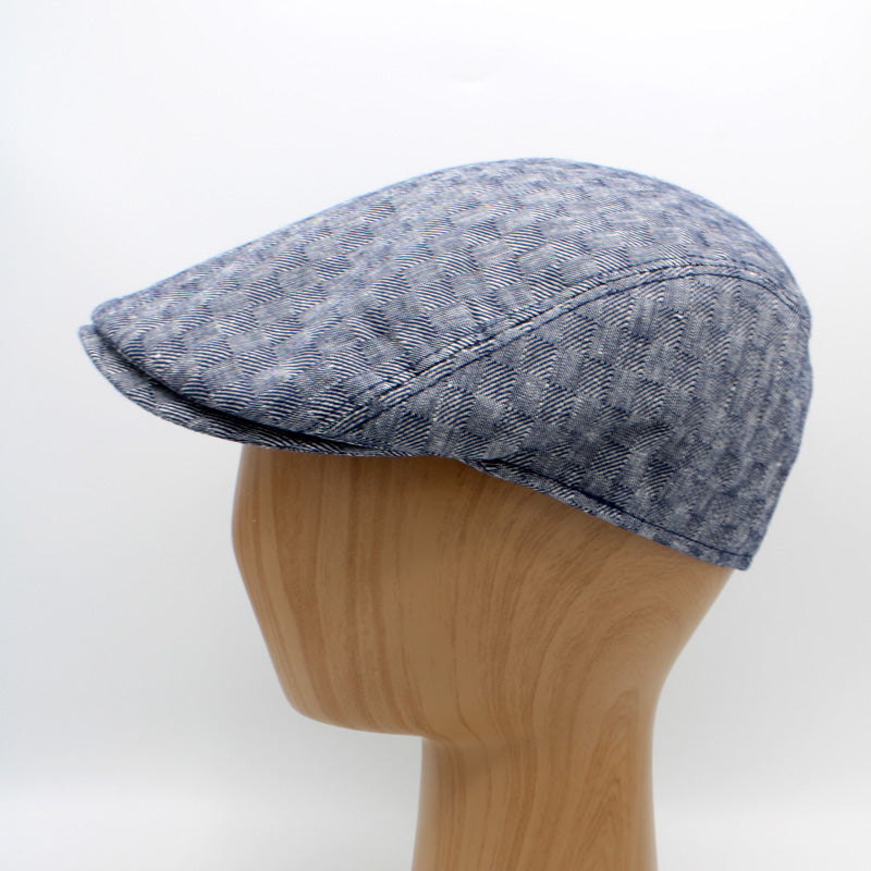 The Freshly Textured Blue Flat Cap by Hologramme Paris