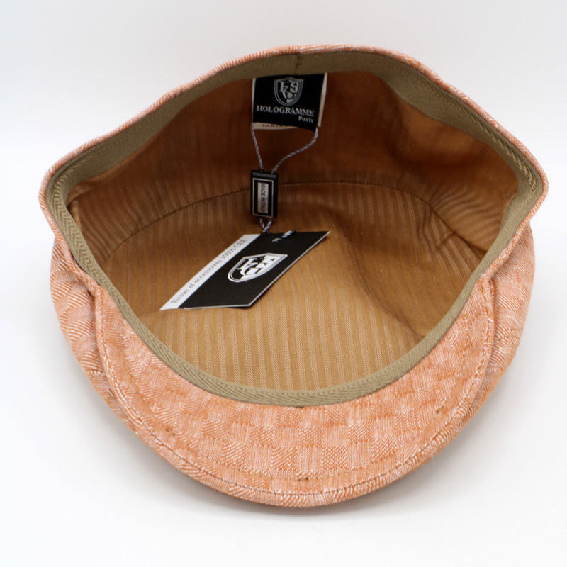 The Freshly Squeezed Orange Flat Cap by Hologramme Paris