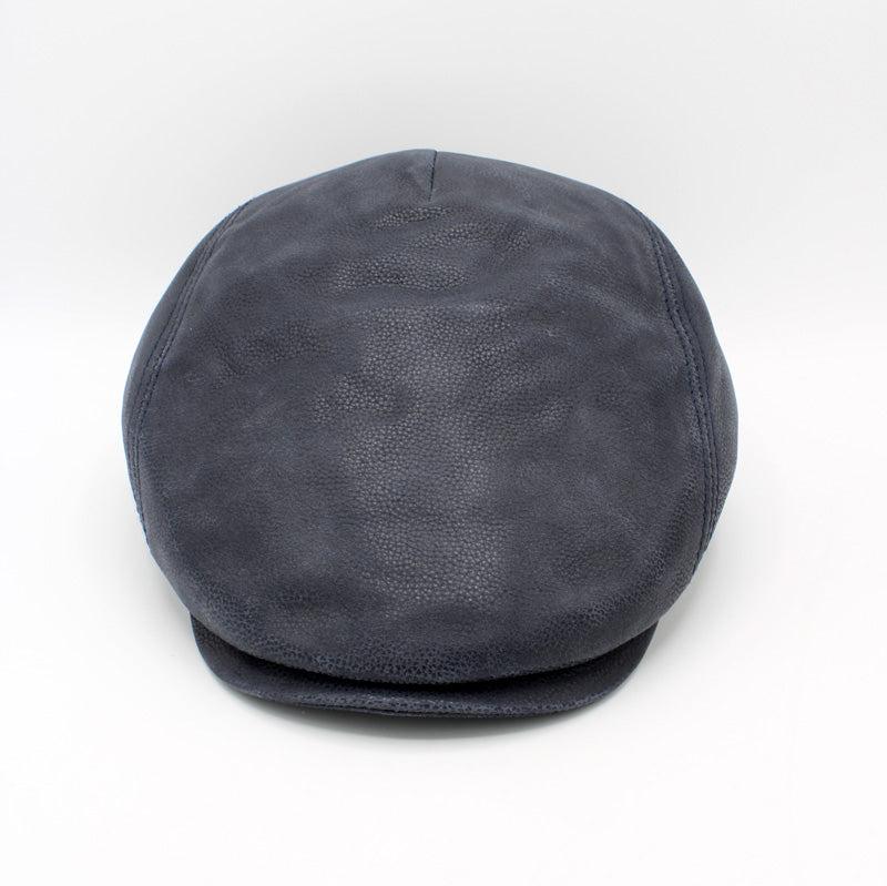 The Real Leather Full Grain Flat Cap (6 Colors) by Hologramme Paris