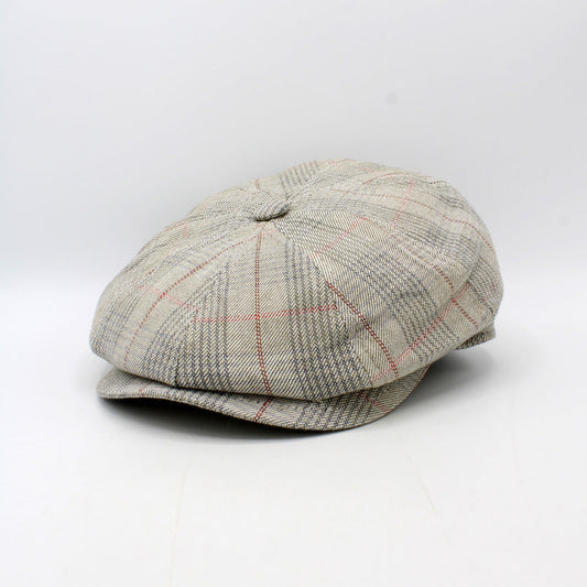 The "Summer Sand Shelby" Italian Newsboy Cap by Hologramme Paris